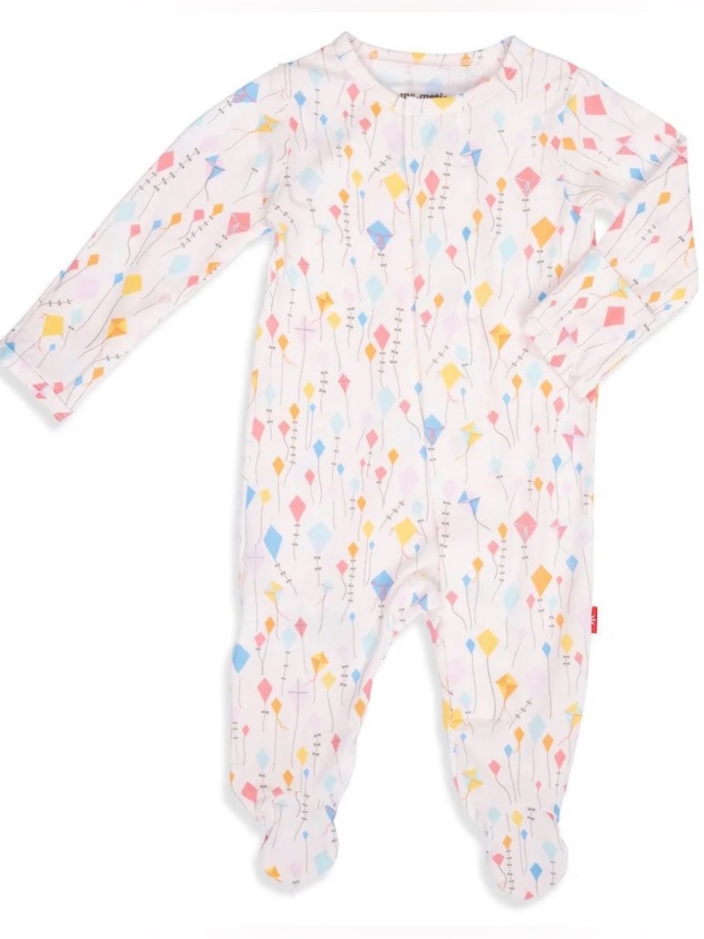 Sky’s the Limit Kite Modal Long Sleeve Magnetic Closure Footie Pajamas